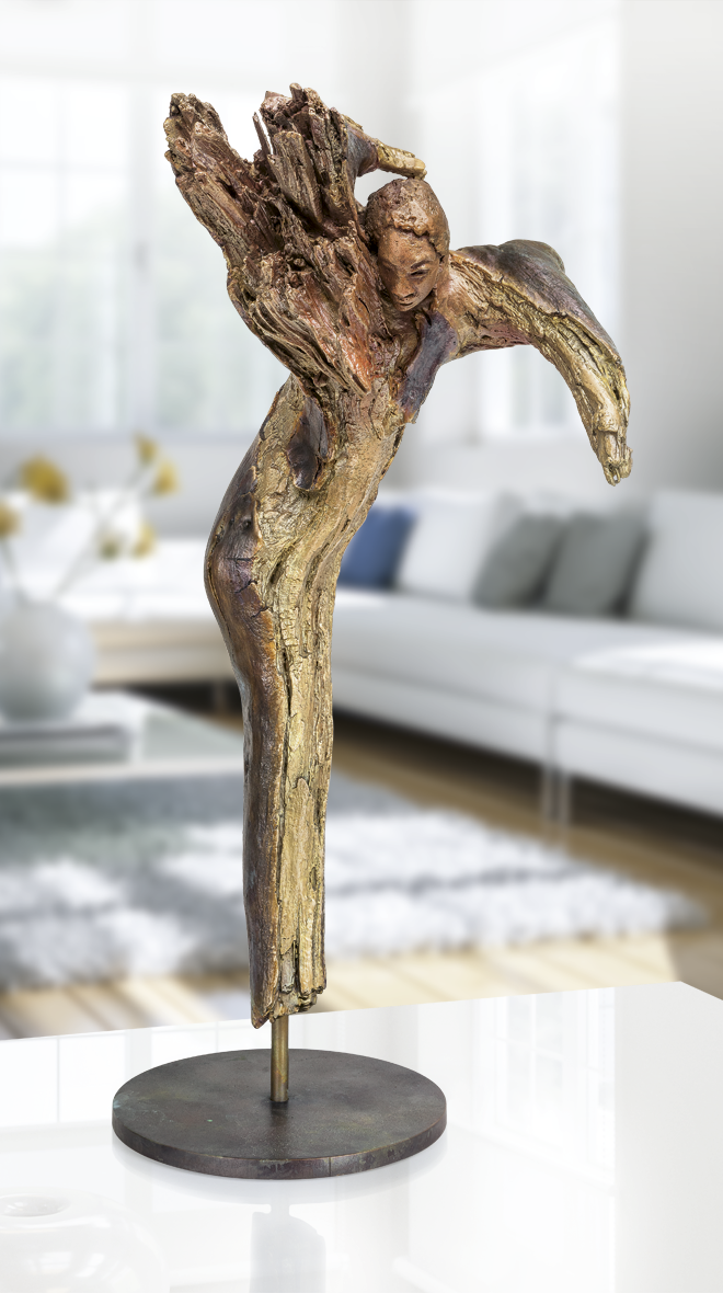 Bronzefigur Cherub von Maria-Luise Bodirsky