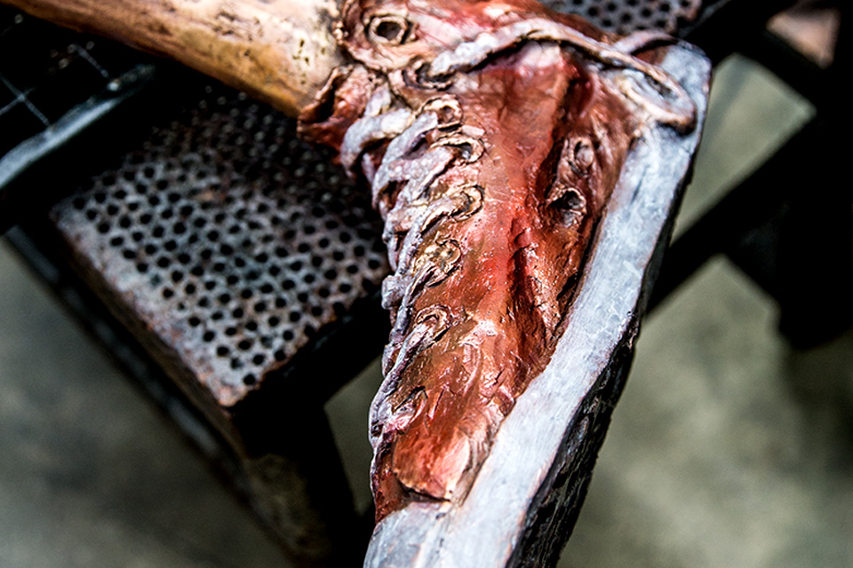 Entstehung-Bronzeskulptur-Patina