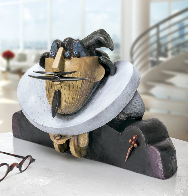 Bronzefigur Immaginario ritratto di El Greco von Rinaldo Bigi