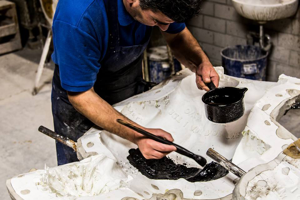 Herstellung-Bronzeskulptur-Wachsmodell